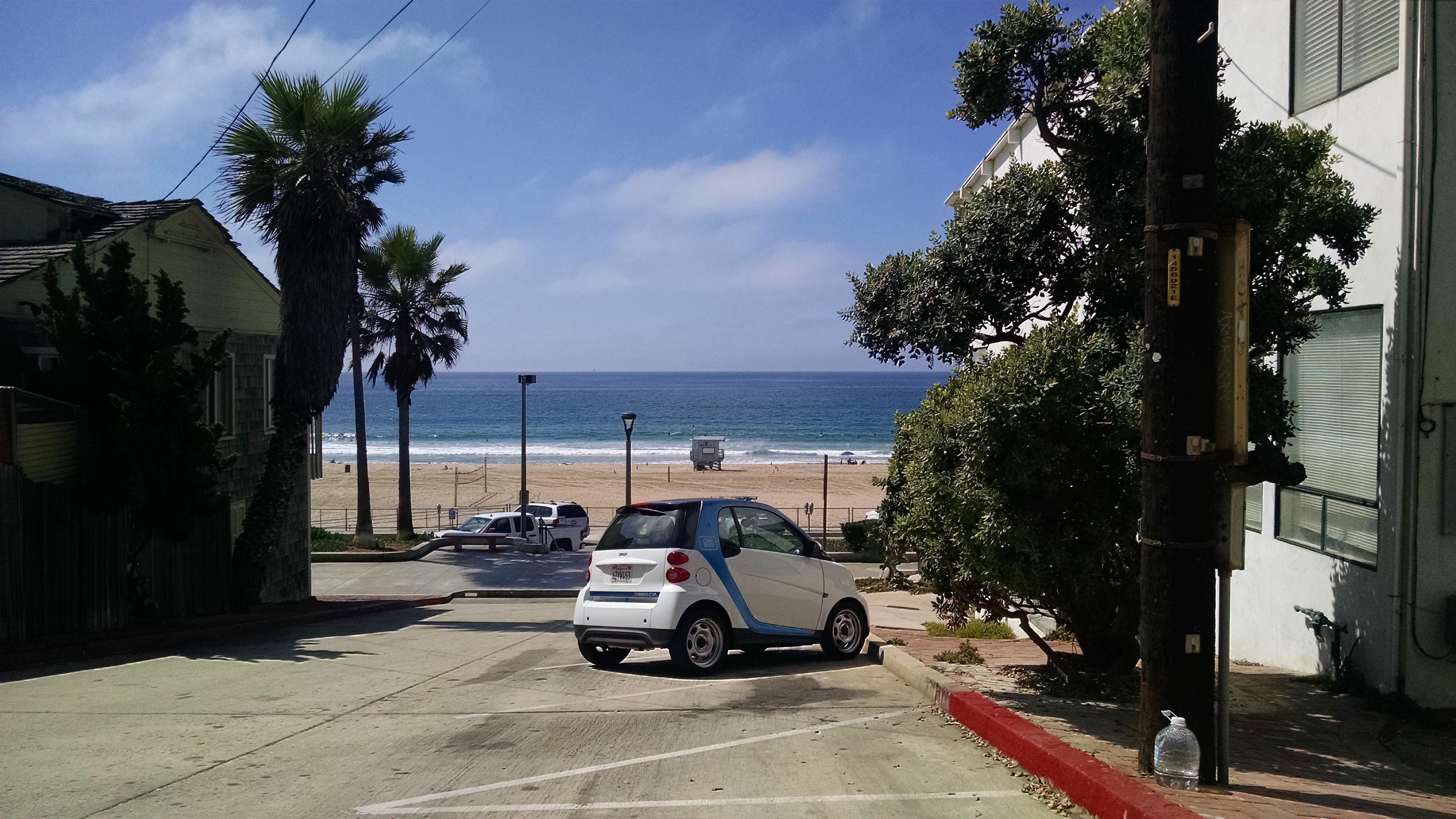 a Car2Go car in Redondo Beach